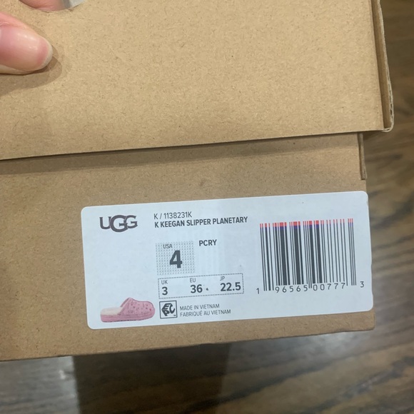 New Ugg Keegan Slide Slipper Planetary Pink Kids US Size 4 - Picture 7 of 10